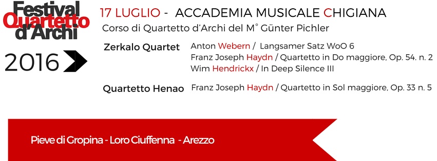 17 Luglio 2016 – Accademia Musicale Chigiana