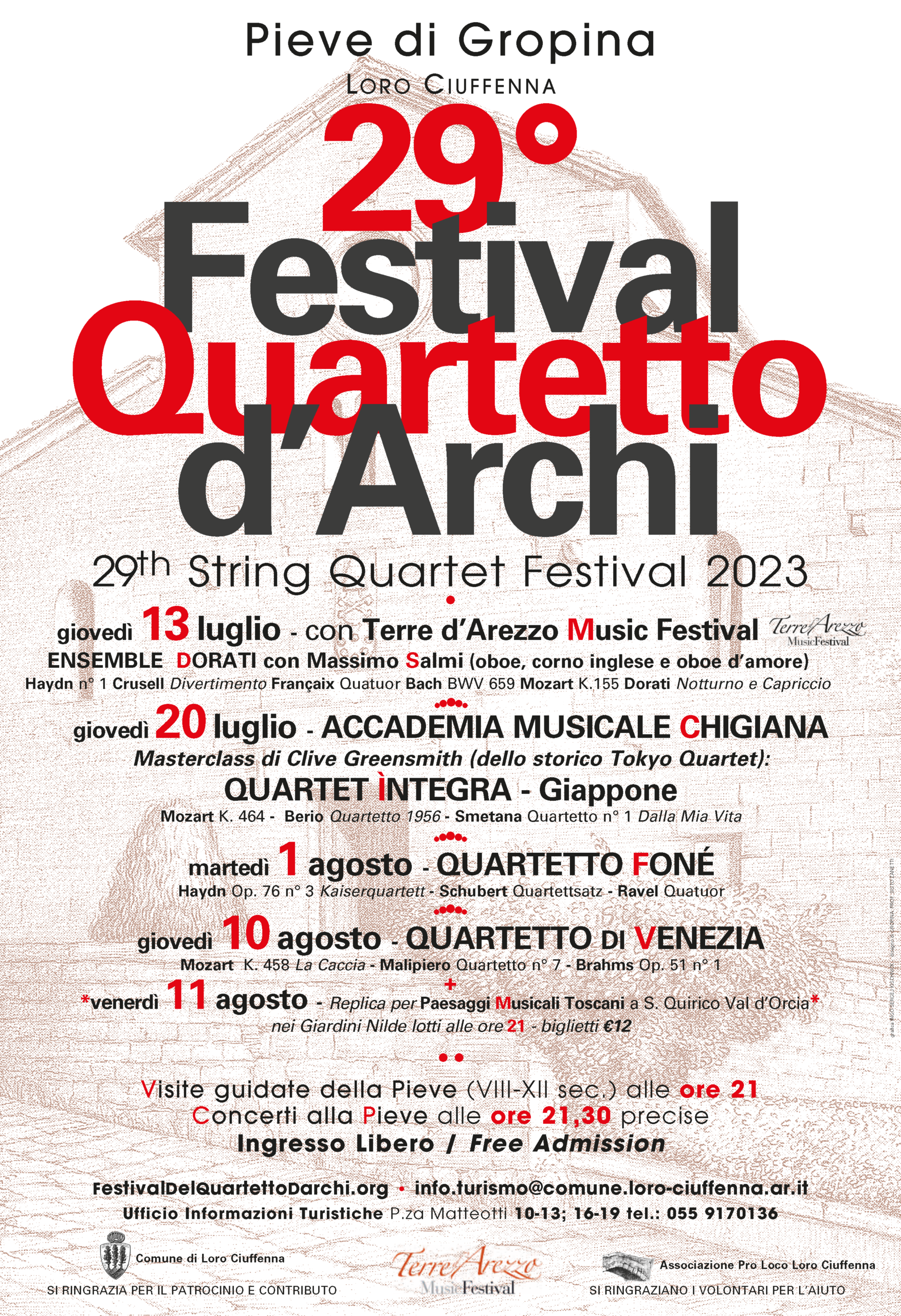 29º Festival del Quartetto d’Archi