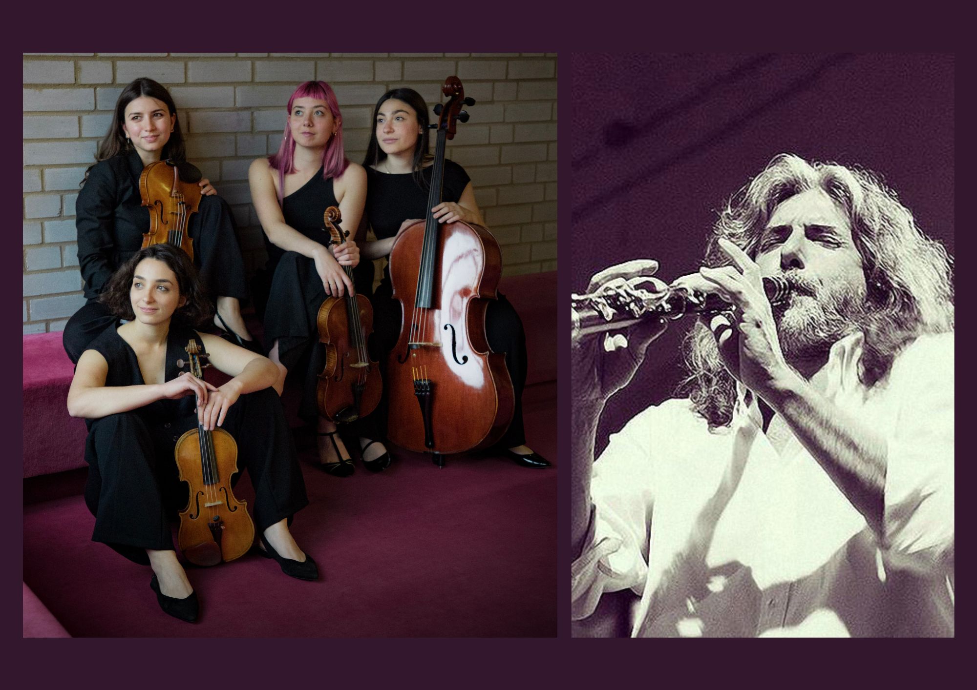 Giovedì 30 luglio, 21:30 QUARTETTO ALIOTH + Orio Odori, clarinetto